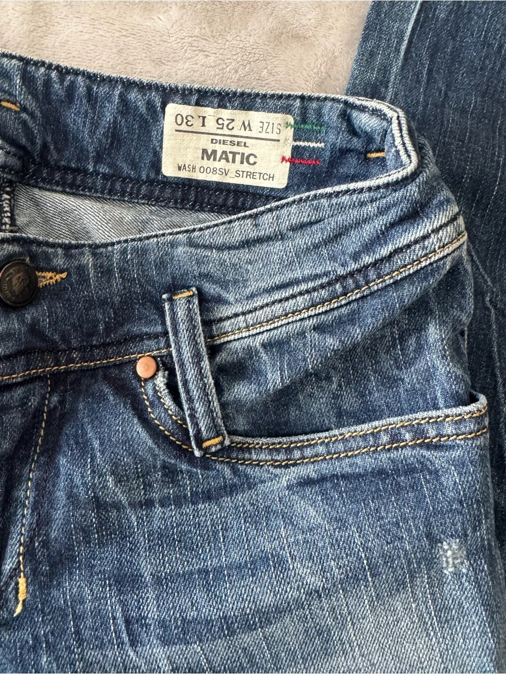 Diesel women Jean Size 25 L30 WASH 008SV_STRETCH